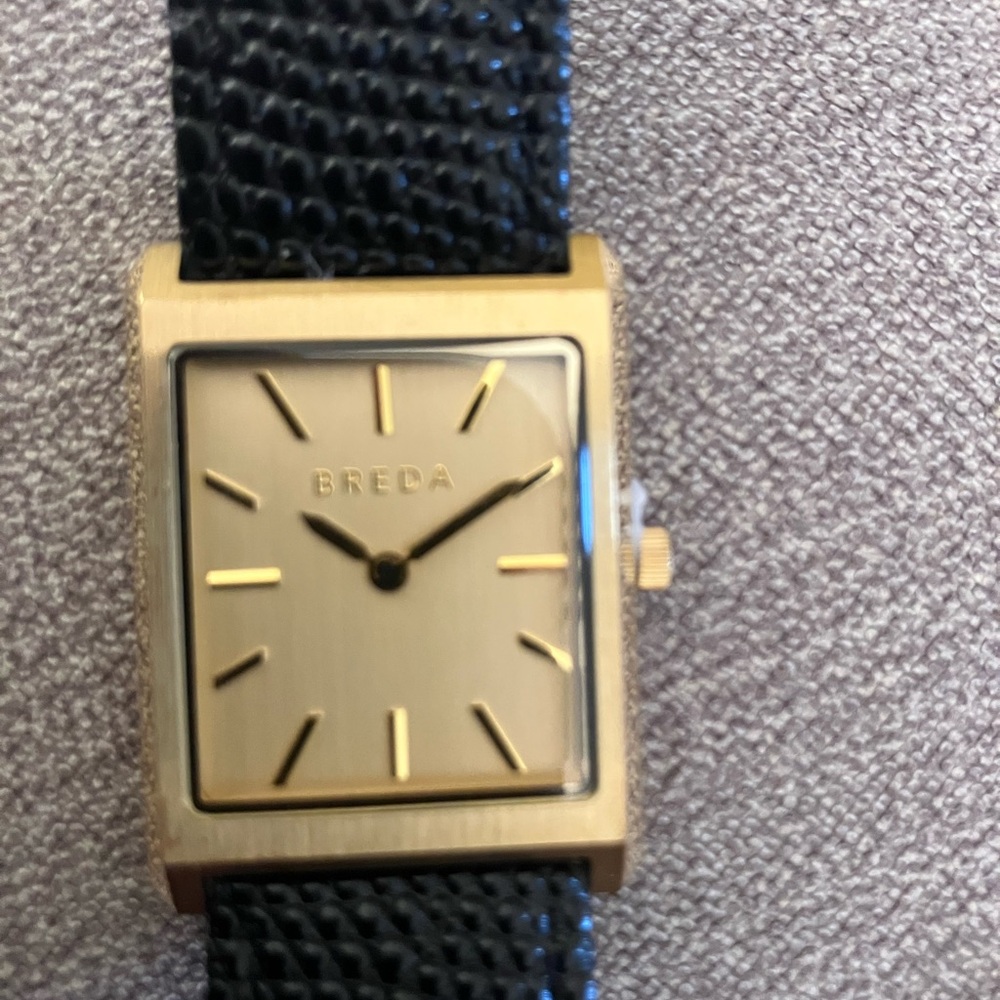Gold and Black Men's Watch